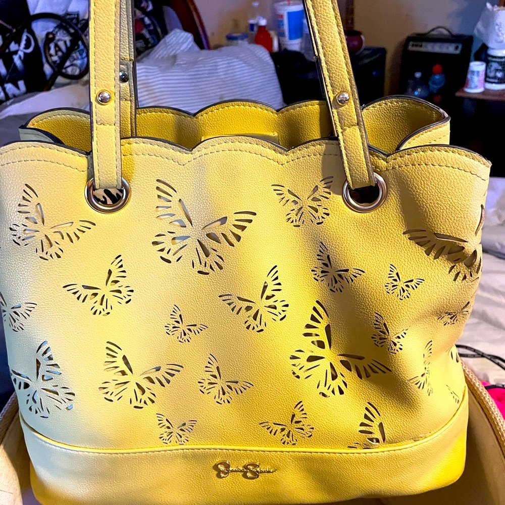 Beautiful yellow Jesica Simpson purse